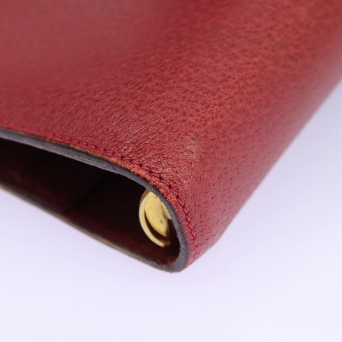 Gucci Couverture Agenda Red Leather Wallet (Pre-Owned)