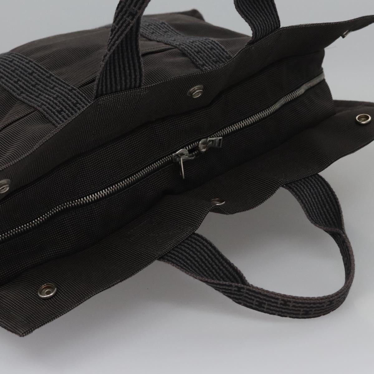 Hermès Herline Grey Canvas Tote Bag (Pre-Owned)