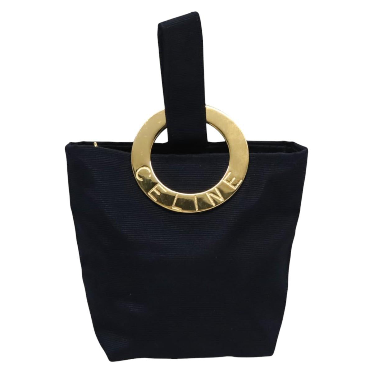 Céline Logo Du Cercle Black Synthetic Clutch Bag (Pre-Owned)