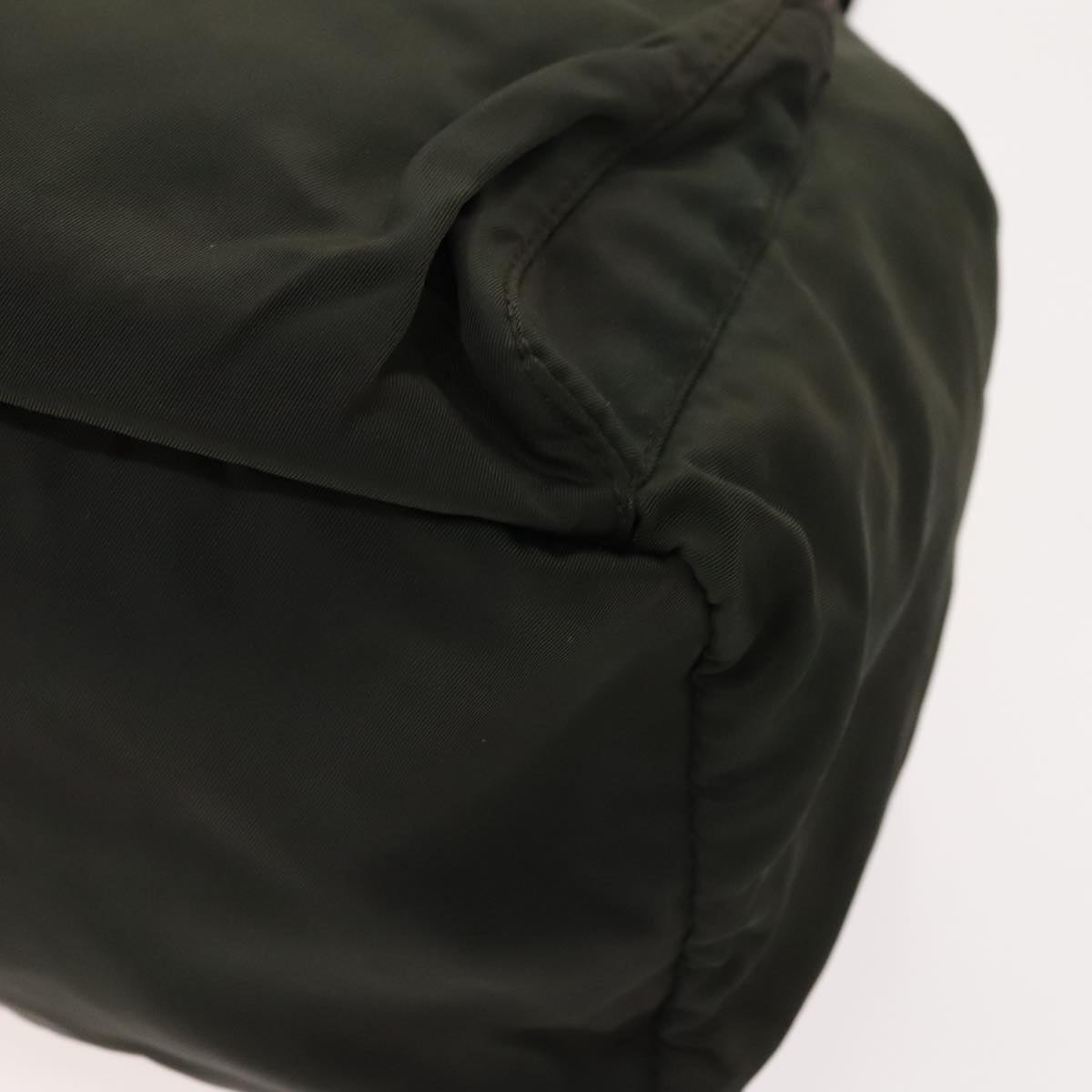 Prada Re-Nylon Khaki Canvas Backpack Bag (Pre-Owned)