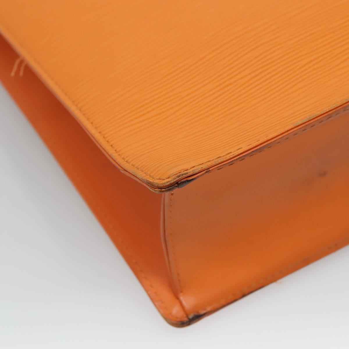 Louis Vuitton Sac Plat Orange Leather Handbag (Pre-Owned)