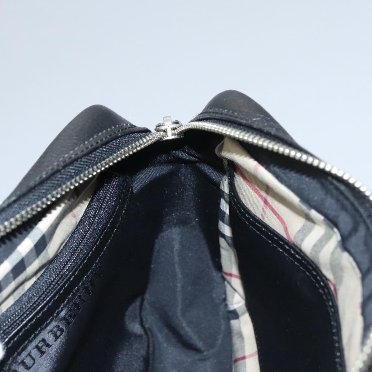 Burberry Black Leather Clutch Bag (Pre-Owned)