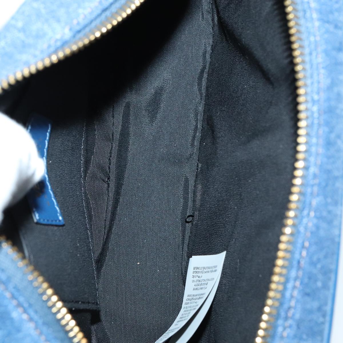Versace Blue Denim - Jeans Shoulder Bag (Pre-Owned)