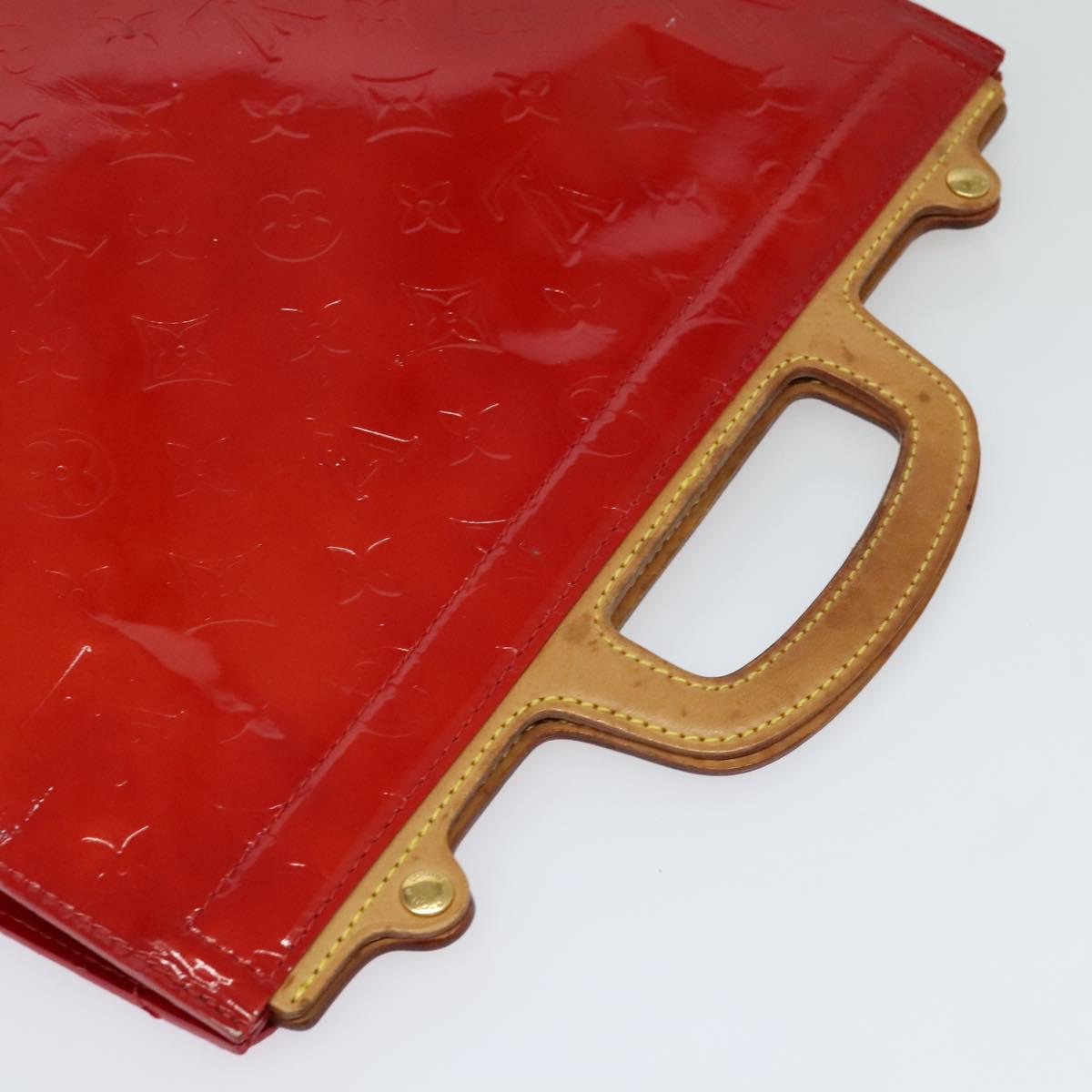 Louis Vuitton Stanton Red Patent Leather Tote Bag (Pre-Owned)