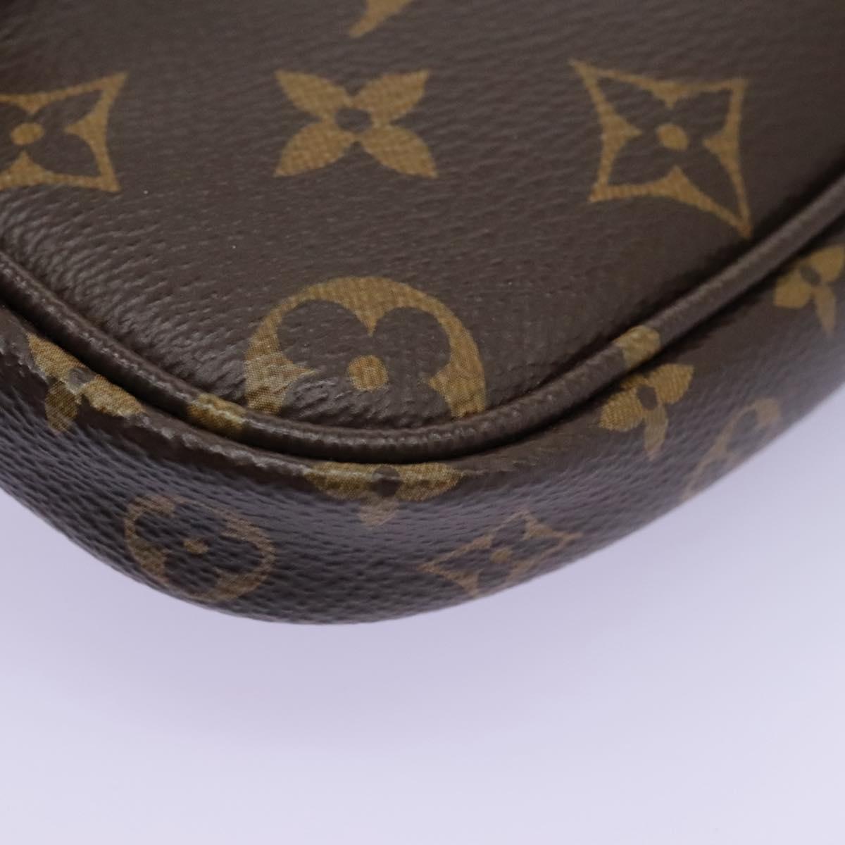 Louis Vuitton Multi Pochette Accessoires Brown Canvas Clutch Bag (Pre-Owned)