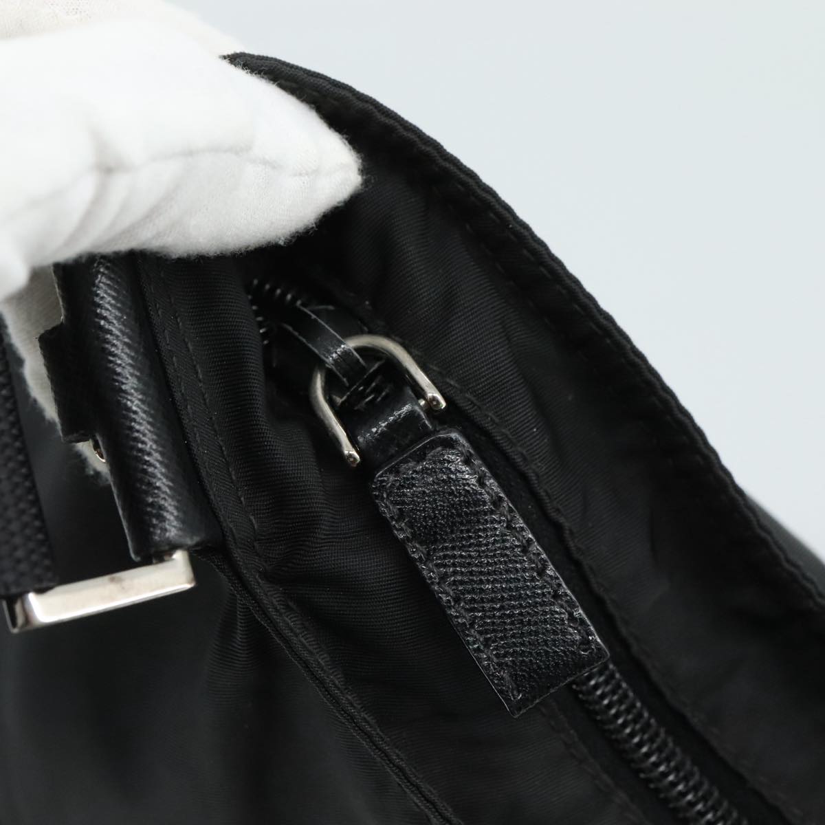 Prada Black Synthetic Shoulder Bag (Pre-Owned)
