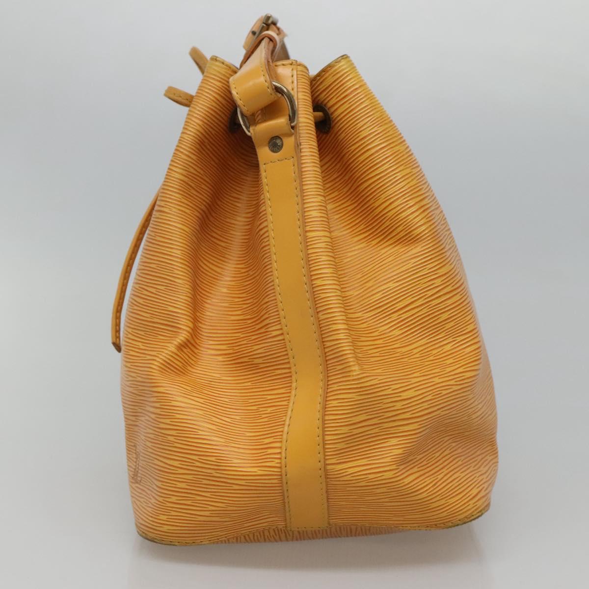 Louis Vuitton Petit Noé Yellow Leather Shoulder Bag (Pre-Owned)