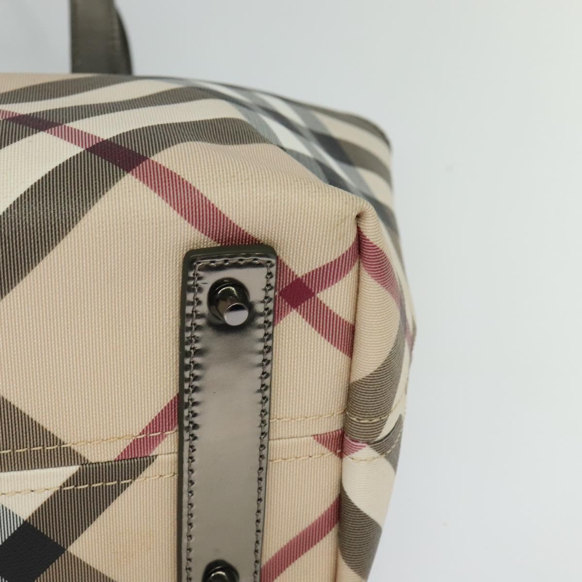 Burberry Nova Check Beige Canvas Tote Bag (Pre-Owned)