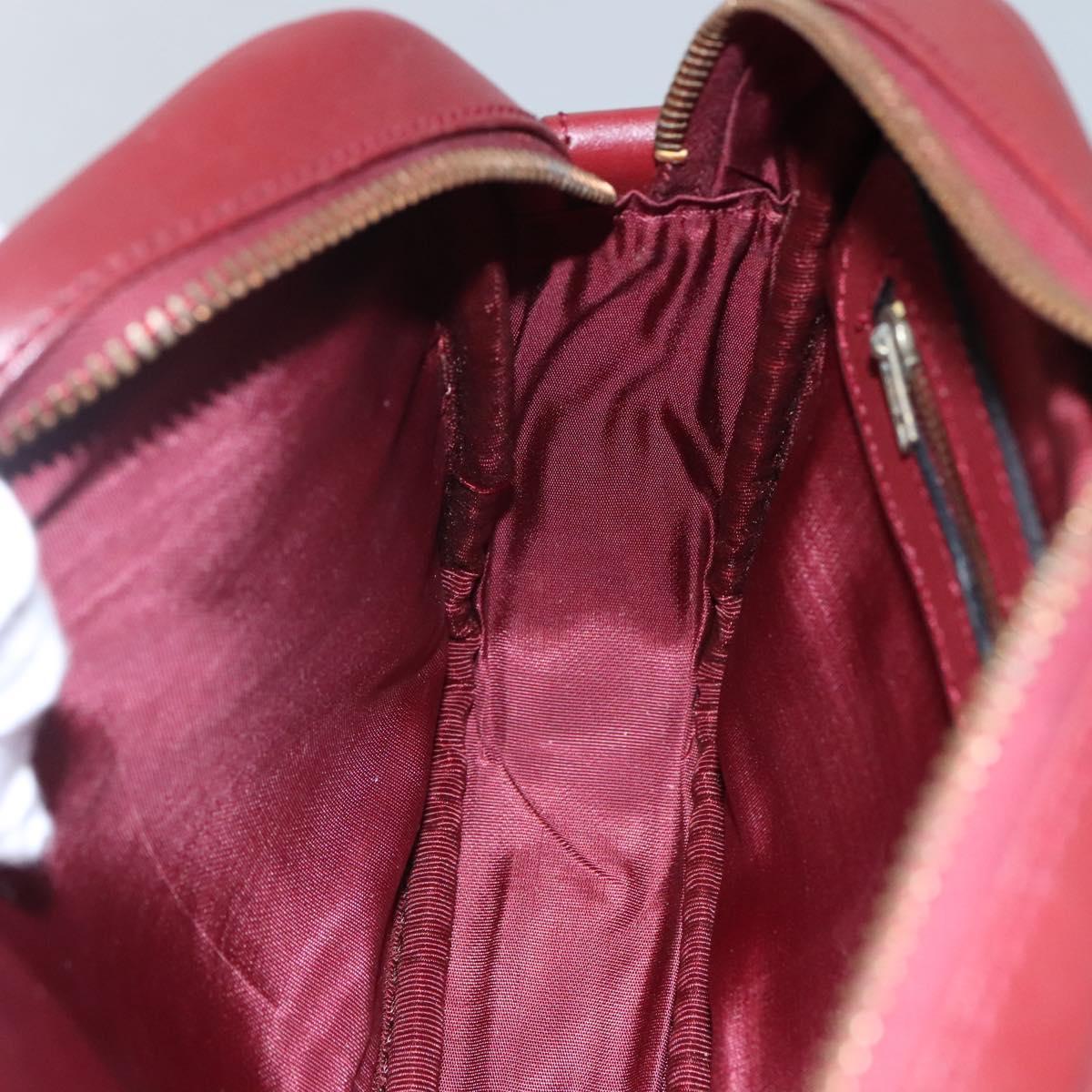 Cartier Must De Cartier Burgundy Leather Shoulder Bag (Pre-Owned)