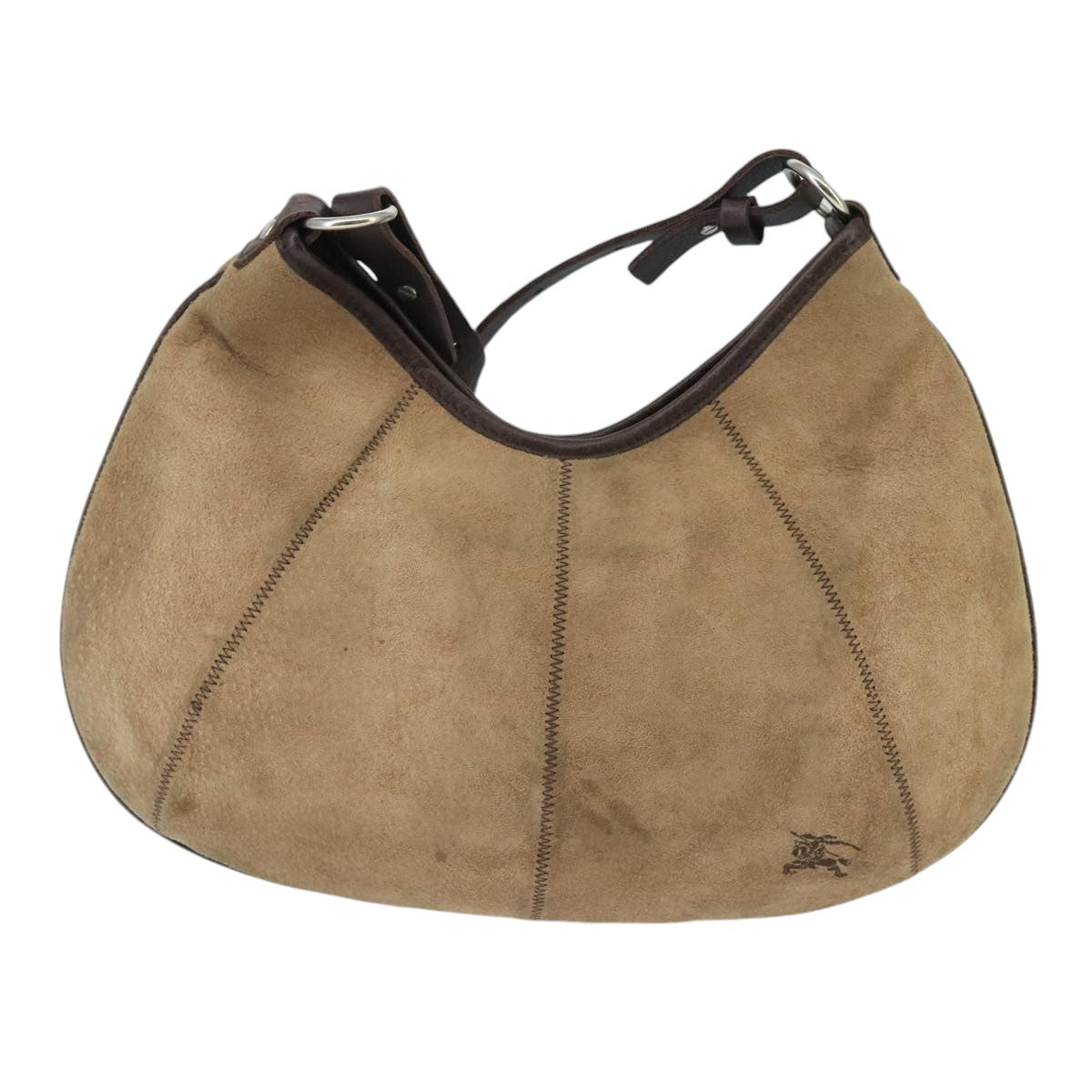 Burberry Blue Label Beige Suede Shoulder Bag (Pre-Owned)