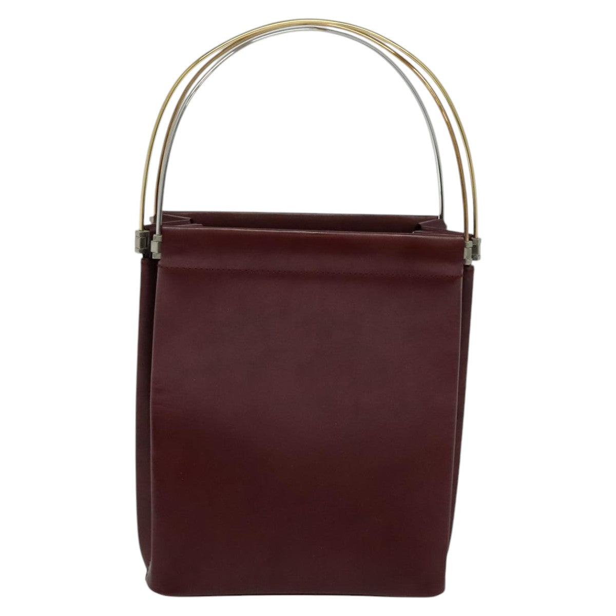 Cartier Trinity Burgundy Leather Handbag (Pre-Owned)