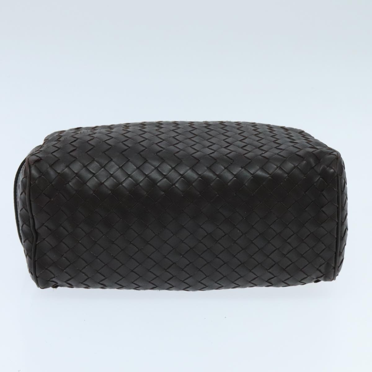 Bottega Veneta Intrecciato Brown Leather Clutch Bag (Pre-Owned)