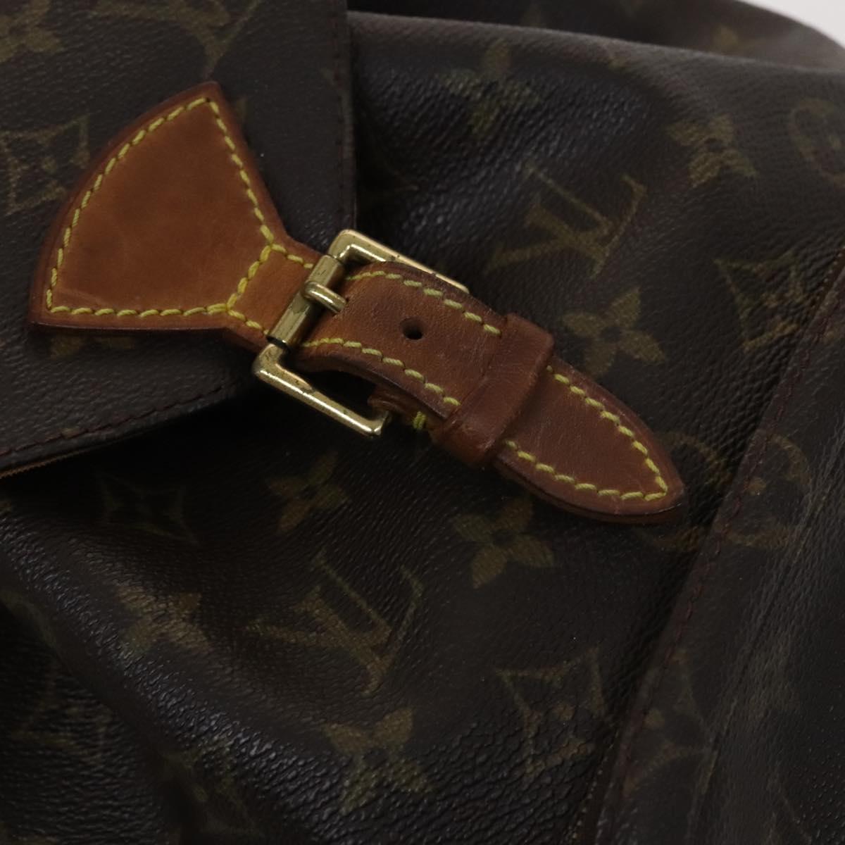 Louis Vuitton Montsouris Mm Brown Canvas Backpack Bag (Pre-Owned)