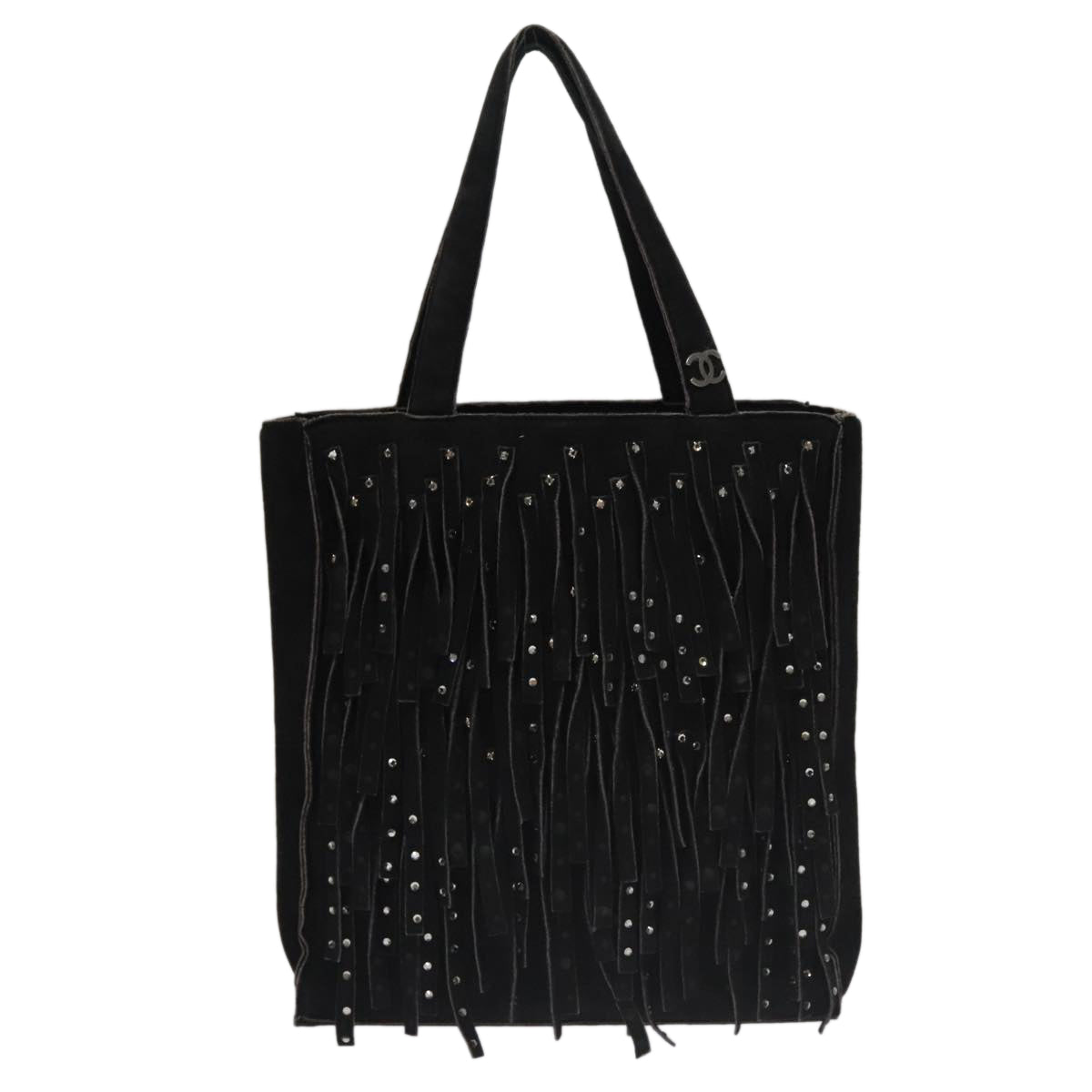 Chanel Black Suede Tote Bag (Pre-Owned)