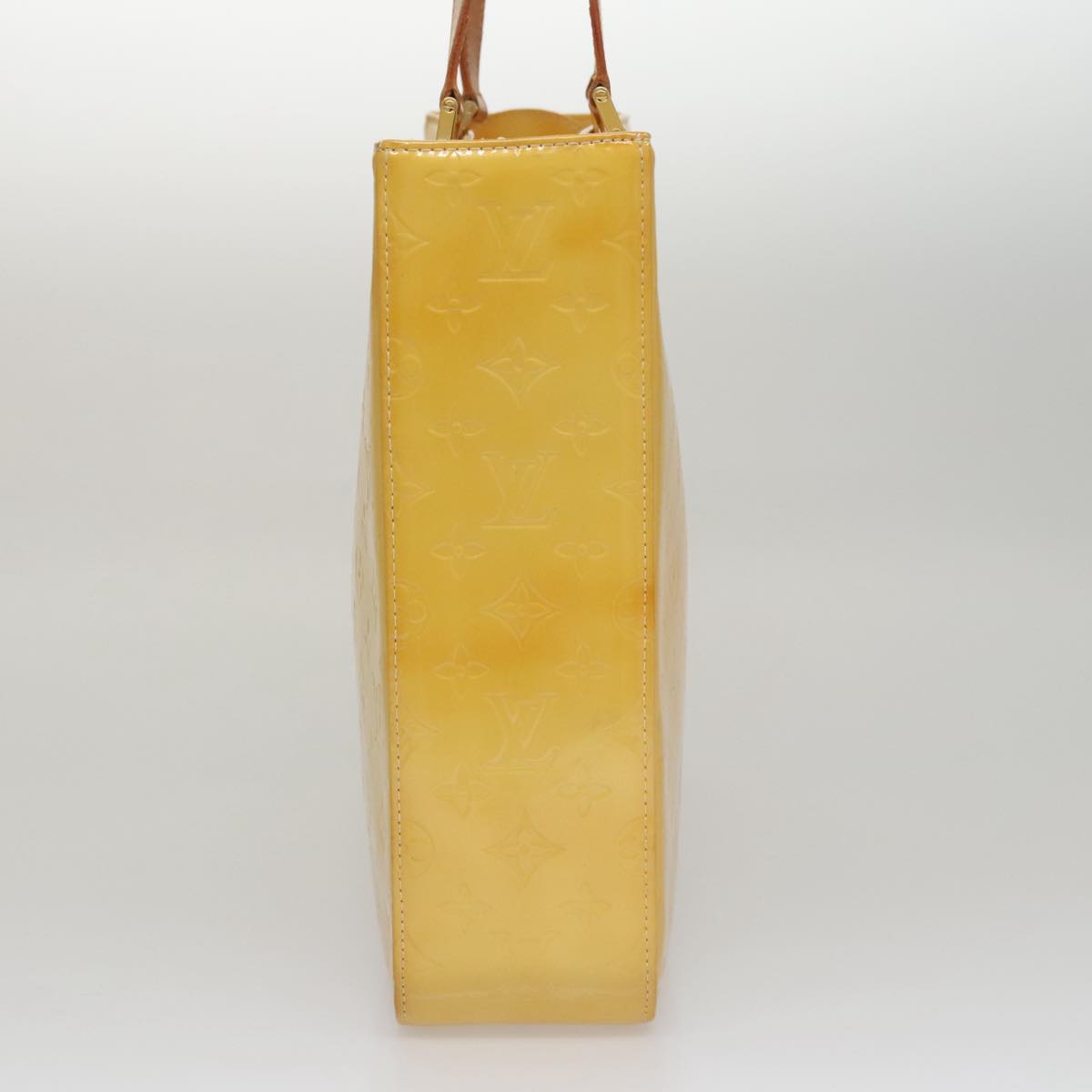 Louis Vuitton Columbus Yellow Patent Leather Tote Bag (Pre-Owned)