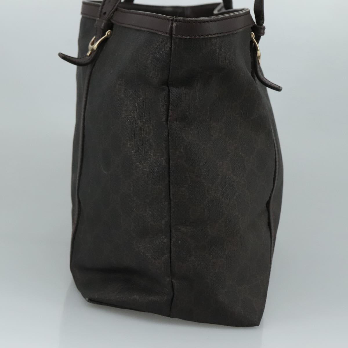 Gucci Gg Canvas Brown Canvas Tote Bag (Pre-Owned)