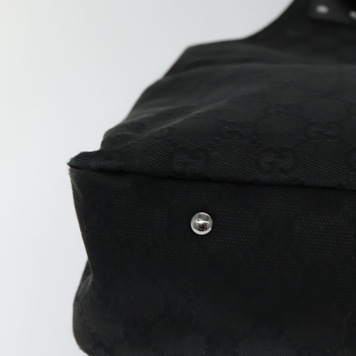 Gucci Gg Canvas Black Canvas Shoulder Bag (Pre-Owned)