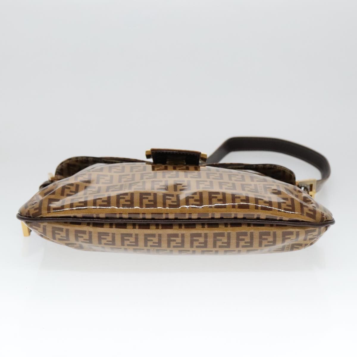 Fendi Baguette Brown Canvas Shoulder Bag (Pre-Owned)