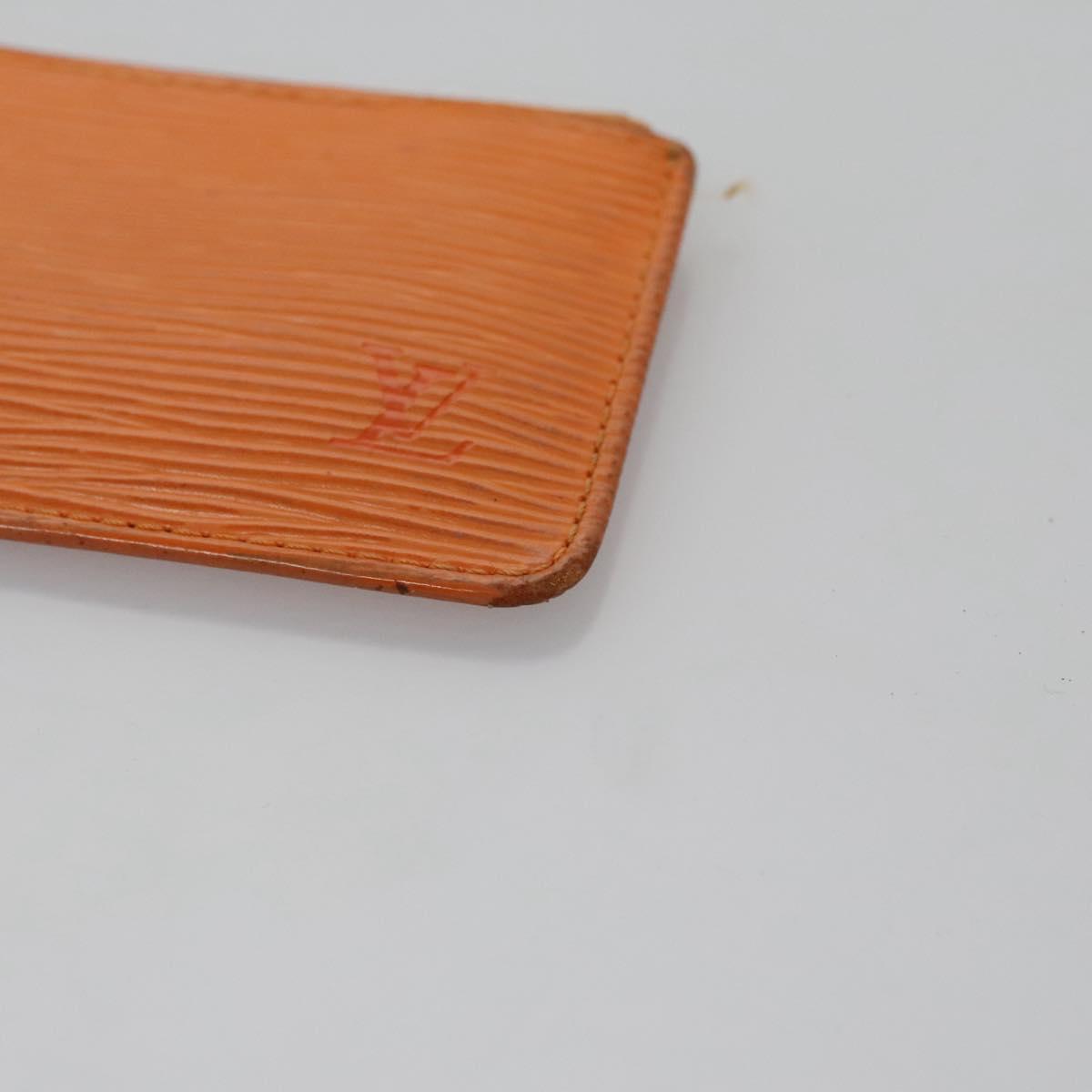 Louis Vuitton Pochette Clés Orange Leather Wallet (Pre-Owned)