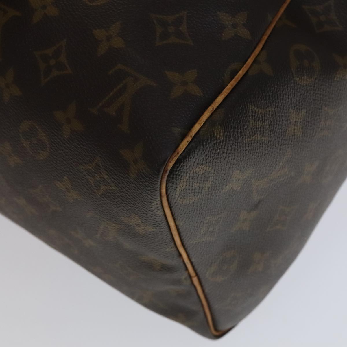 Louis Vuitton Keepall 45 Brown Canvas Travel Bag (Pre-Owned)