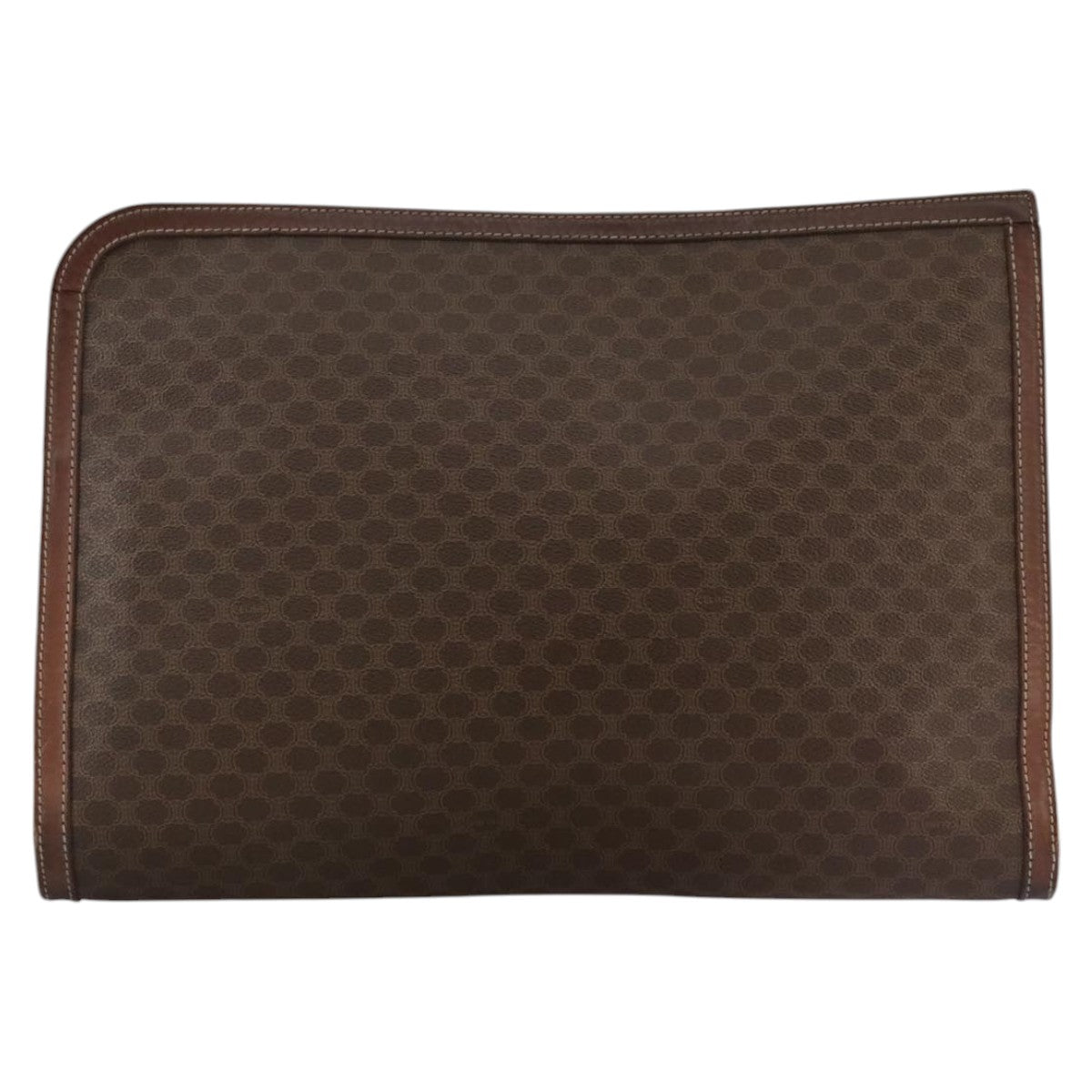 Céline Macadam Brown Canvas Briefcase Bag (Pre-Owned)