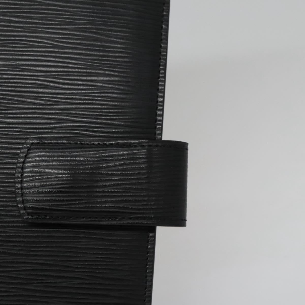 Louis Vuitton Agenda Cover Black Leather Wallet (Pre-Owned)