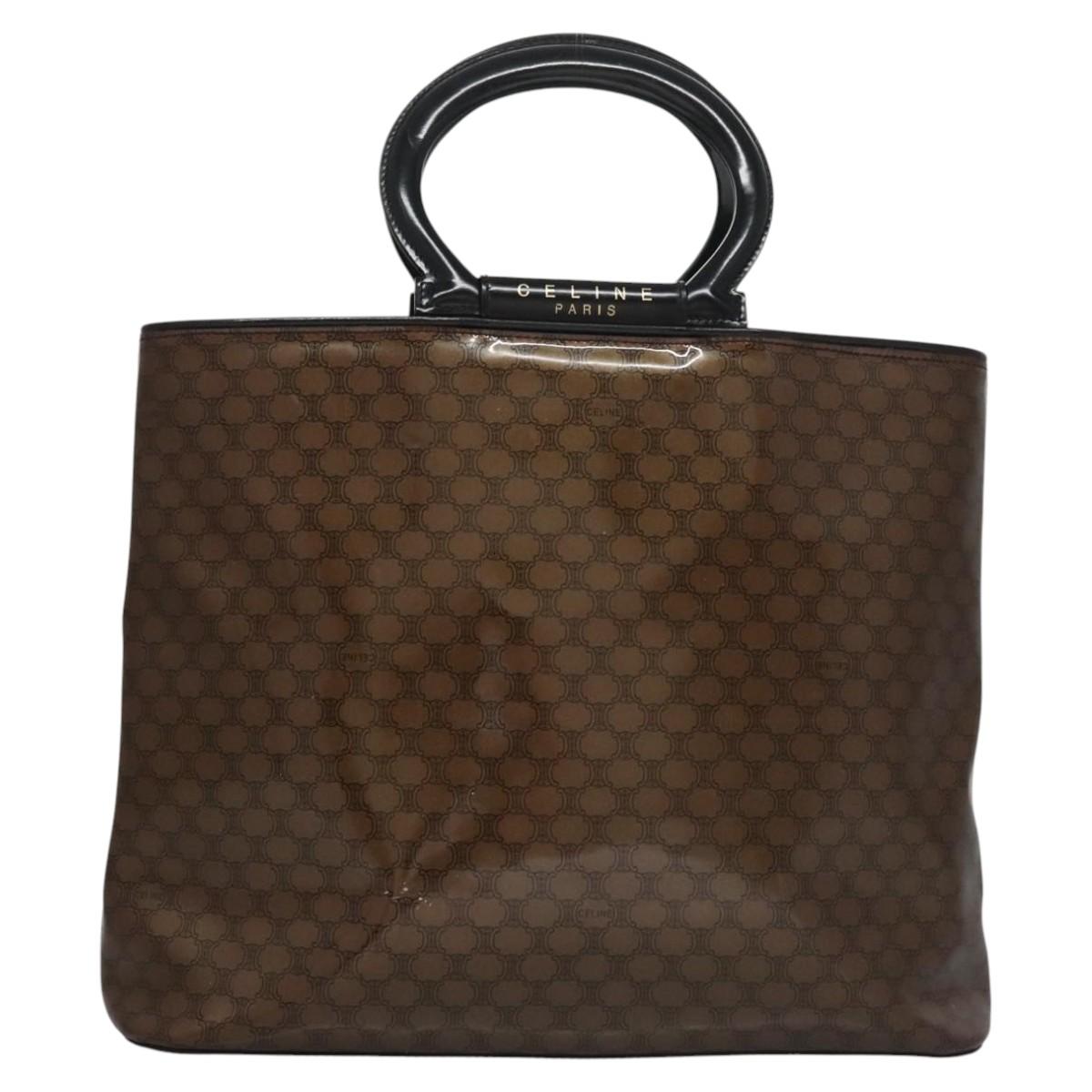 Céline Macadam Brown Canvas Handbag (Pre-Owned)
