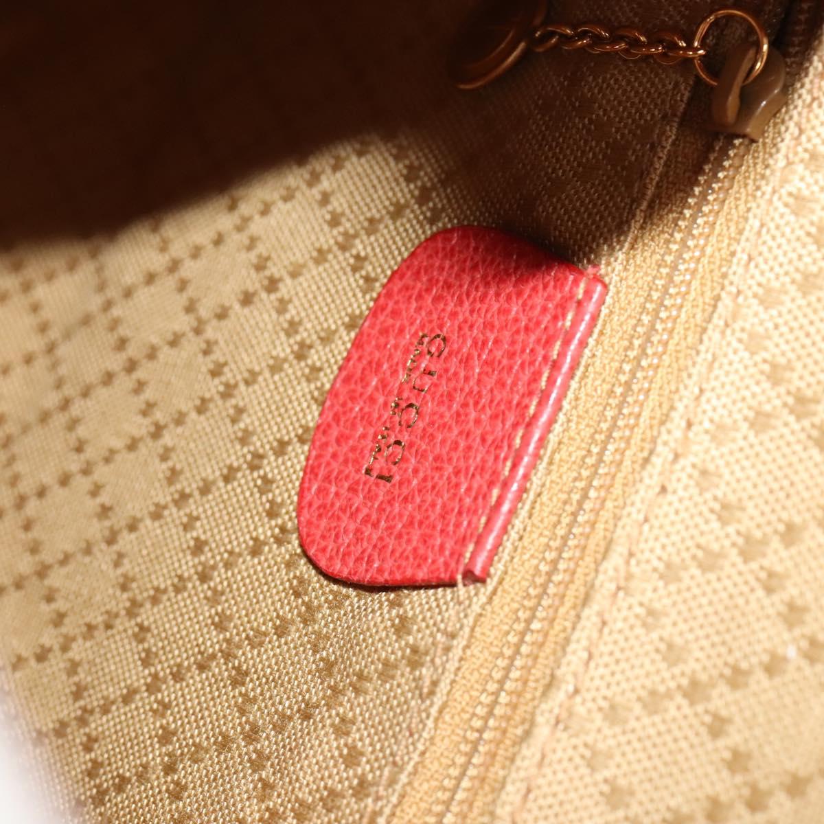 Gucci Bamboo Red Suede Backpack Bag (Pre-Owned)