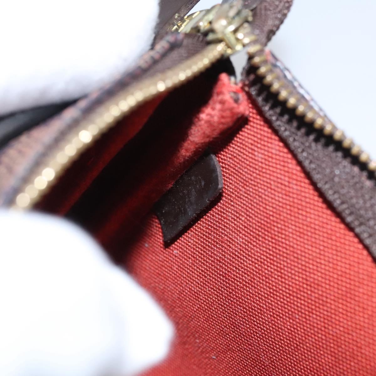 Louis Vuitton Pochette Accessoire Brown Canvas Clutch Bag (Pre-Owned)