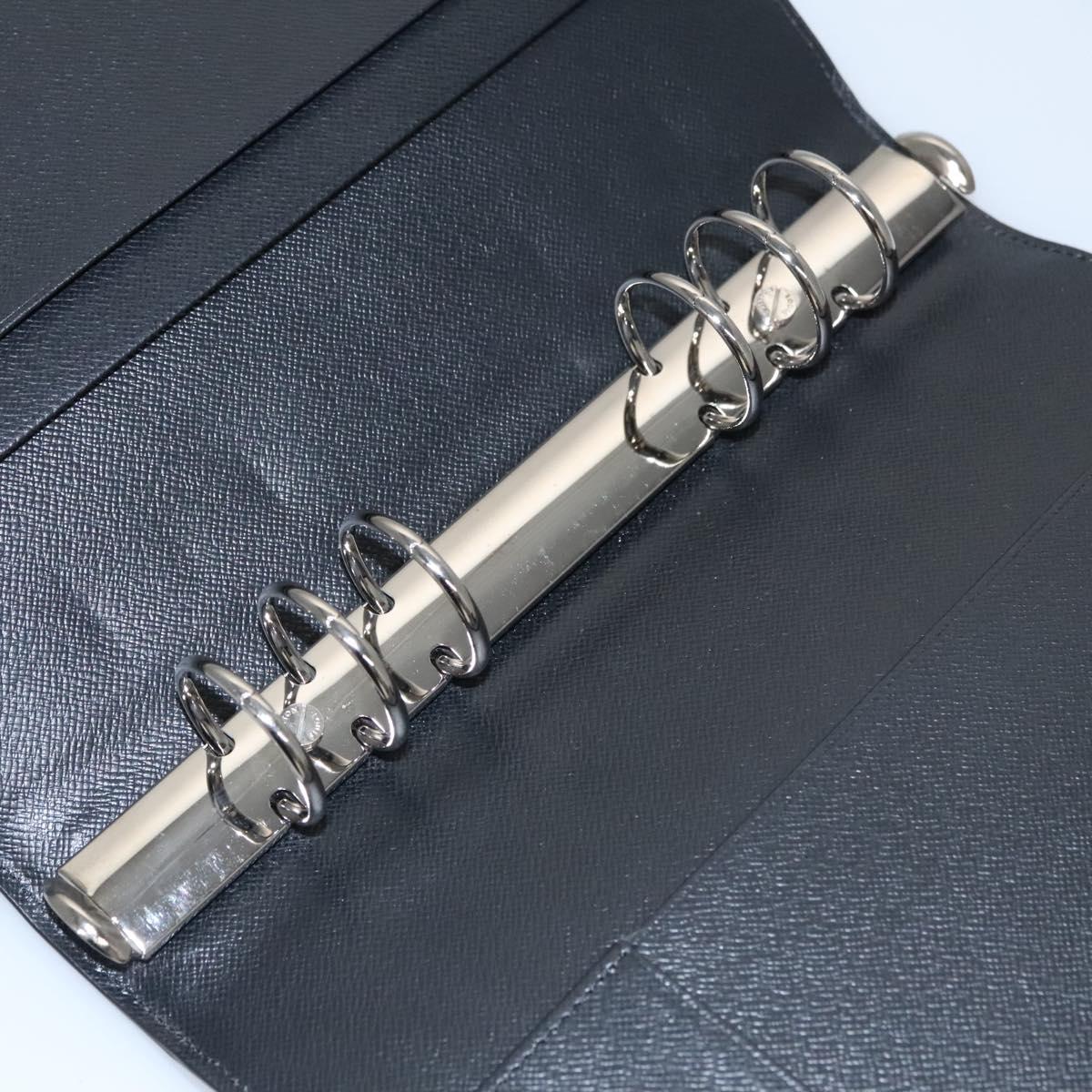 Louis Vuitton Agenda Cover Black Leather Wallet (Pre-Owned)