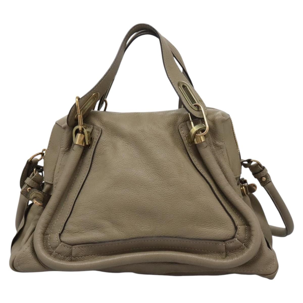 Chloé Paraty Beige Leather Handbag (Pre-Owned)