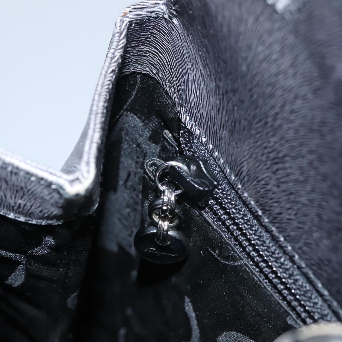 Salvatore Ferragamo Gancini Black Leather Backpack Bag (Pre-Owned)