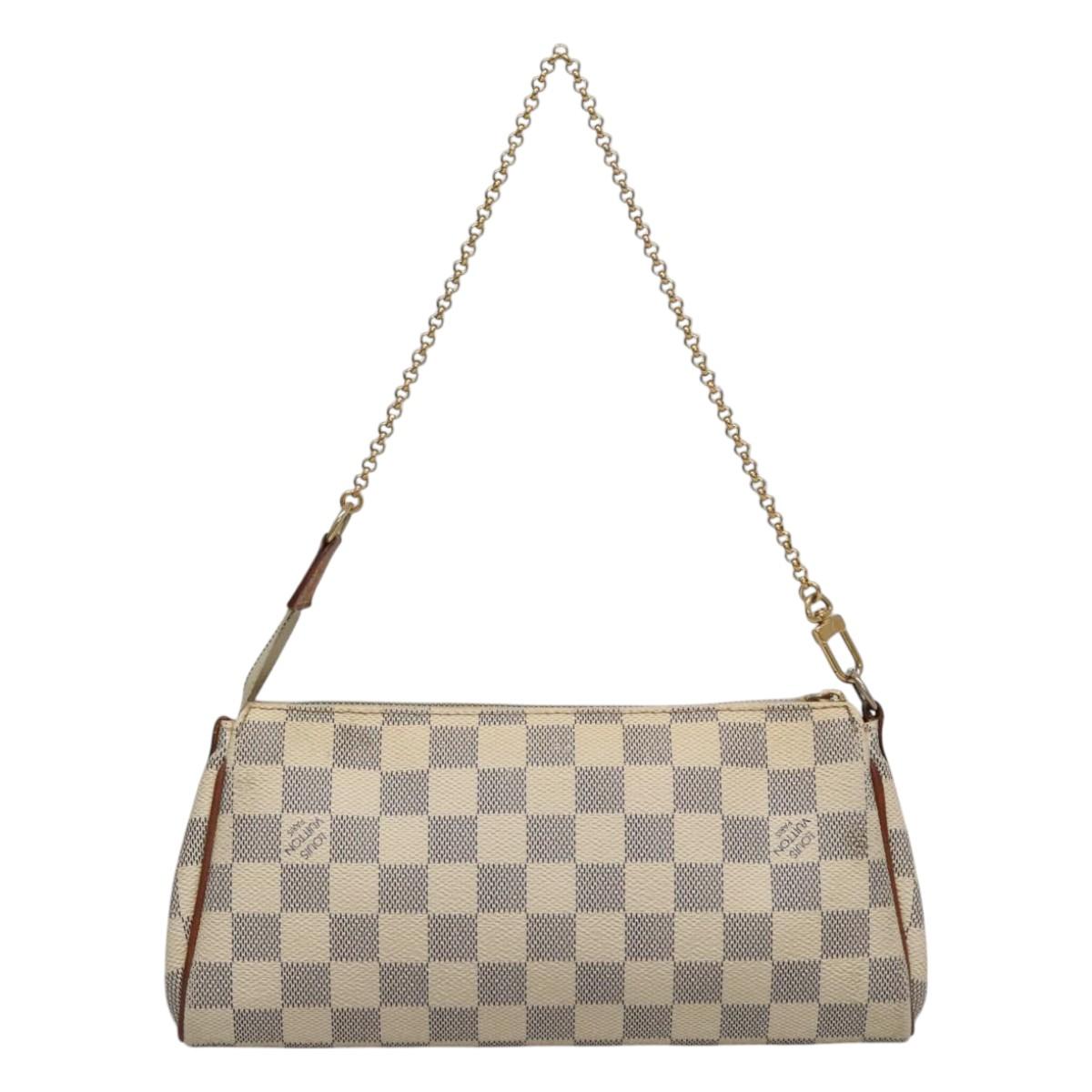 Louis Vuitton Eva White Canvas Shoulder Bag (Pre-Owned)