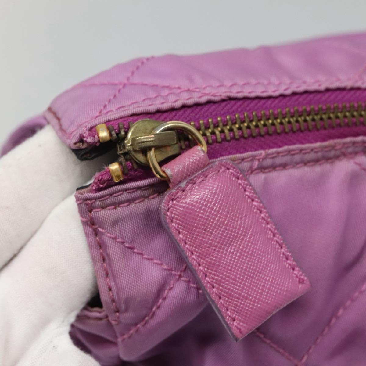 Prada Tessuto Purple Synthetic Shoulder Bag (Pre-Owned)