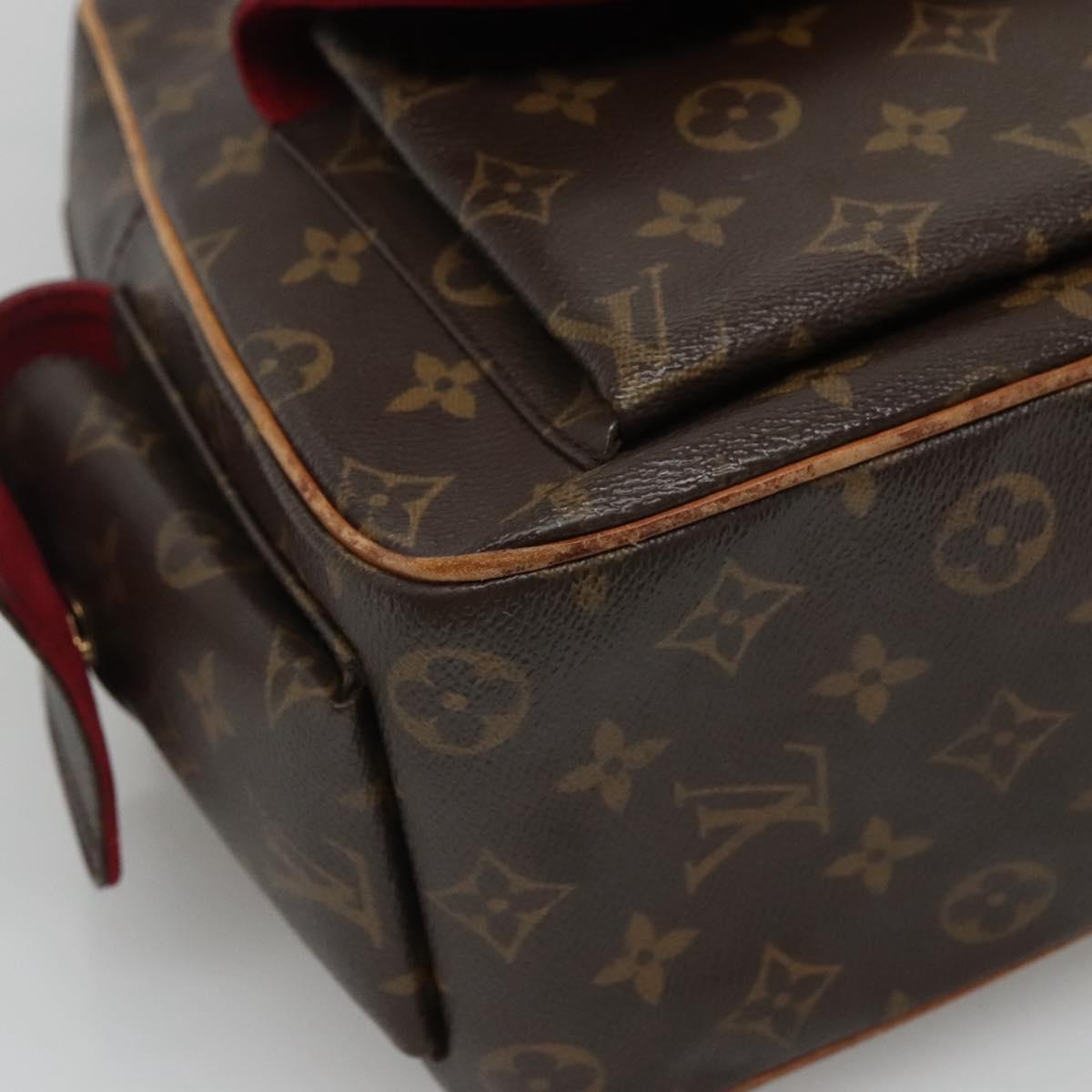 Louis Vuitton Excentri Cité Brown Canvas Handbag (Pre-Owned)