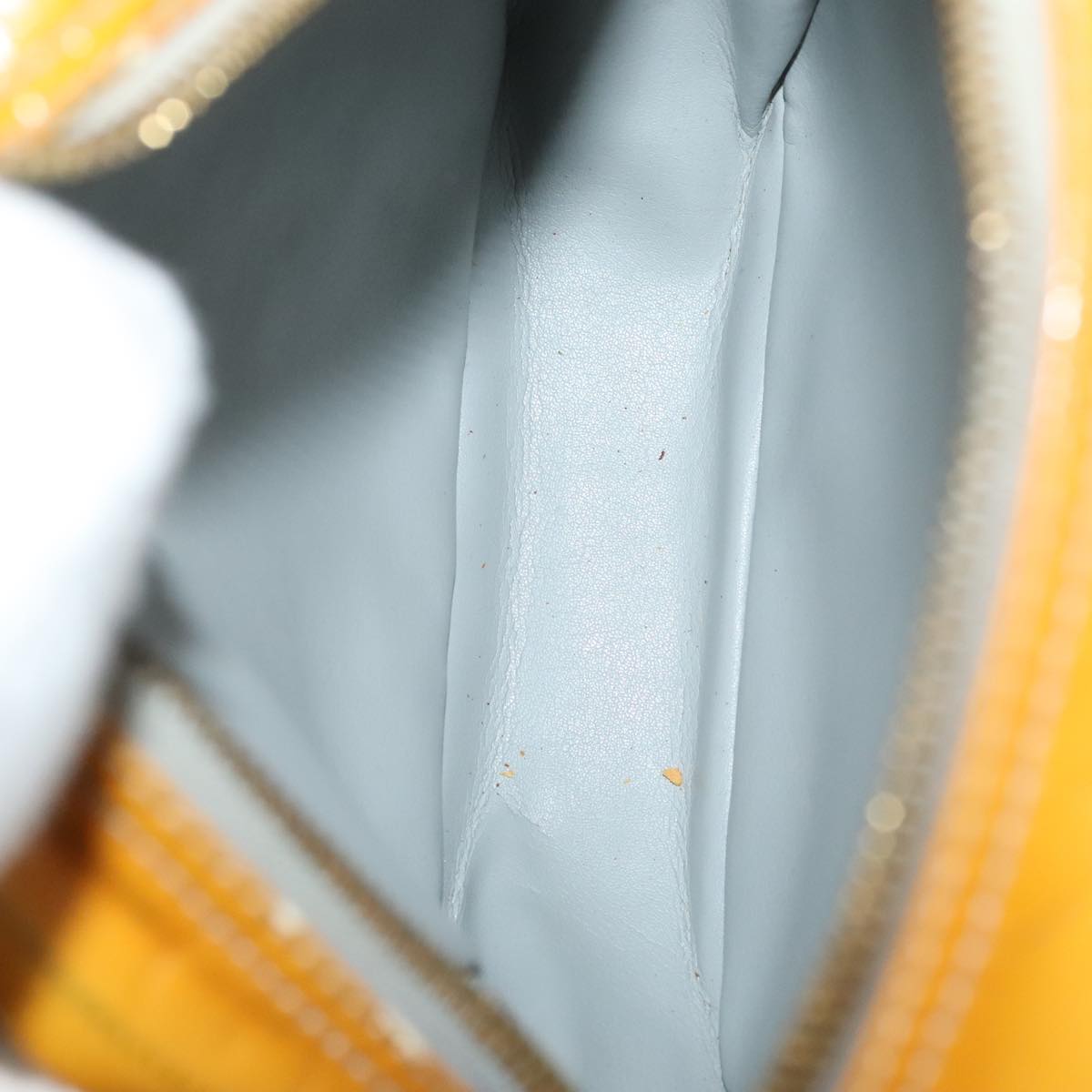 Louis Vuitton Wooster Yellow Patent Leather Clutch Bag (Pre-Owned)