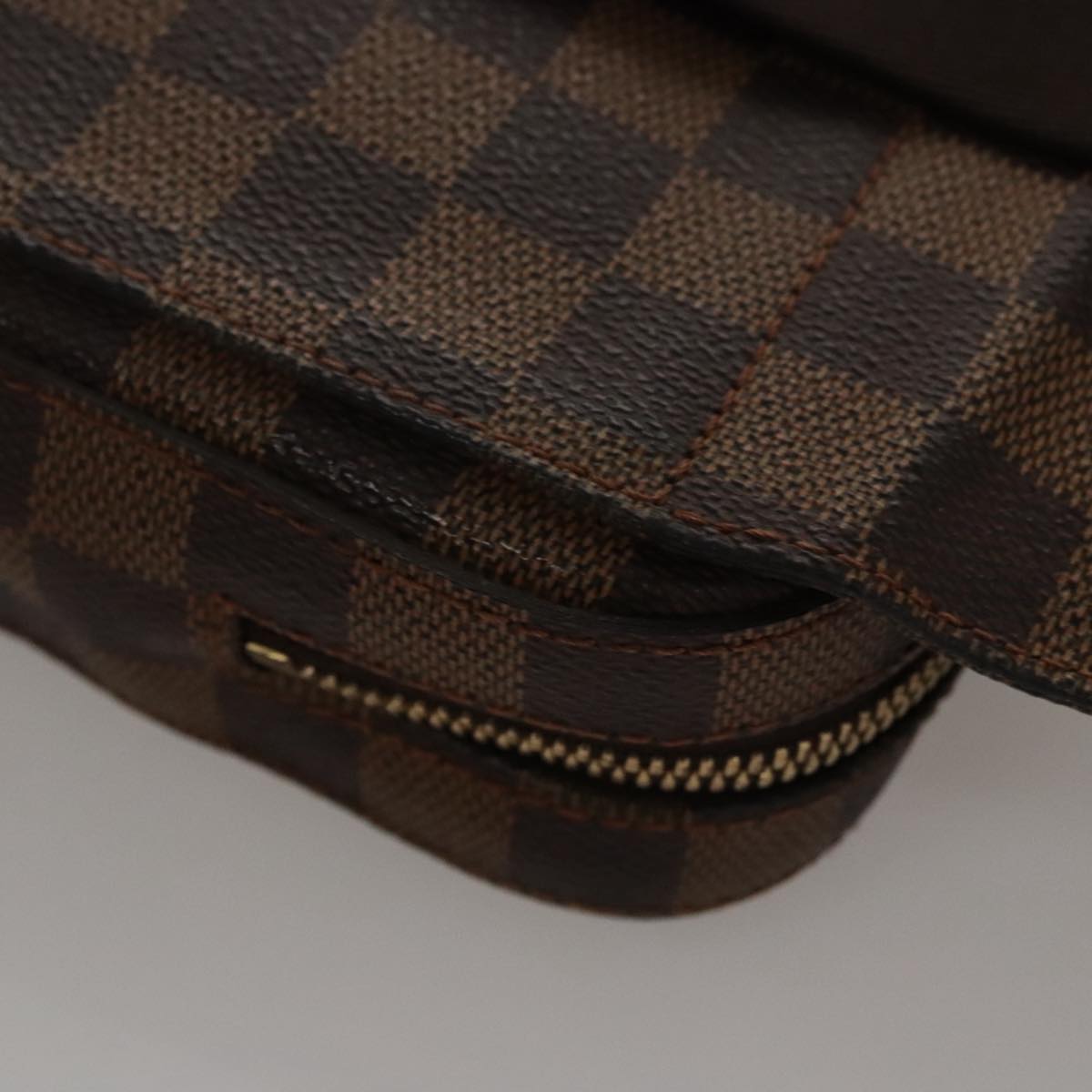 Louis Vuitton Geronimos Brown Canvas Shoulder Bag (Pre-Owned)