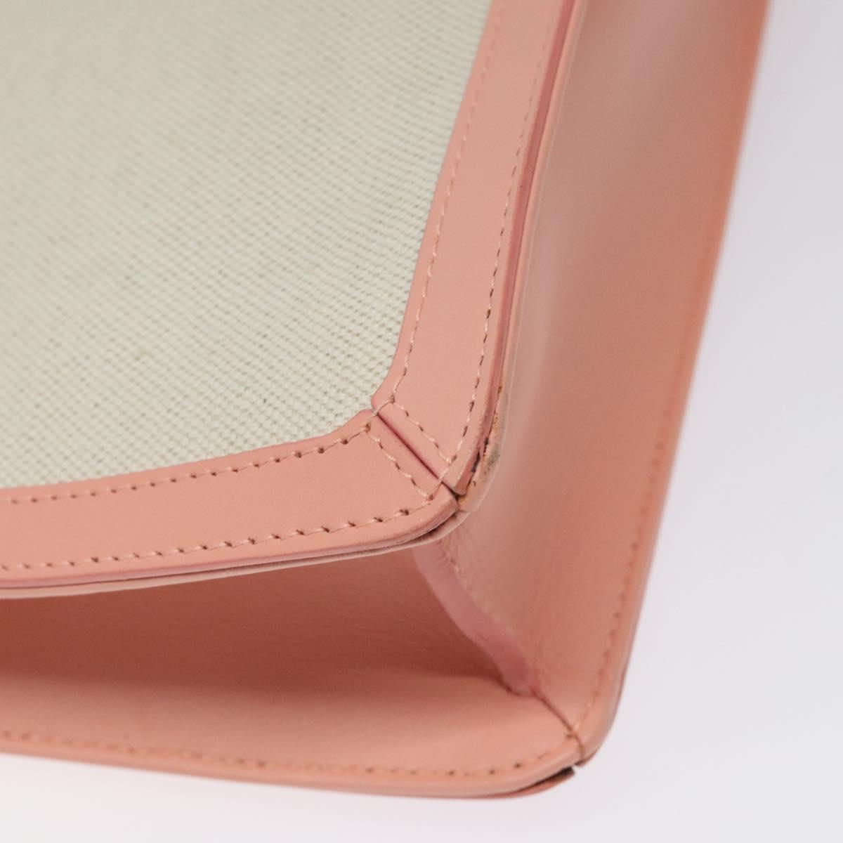 Balenciaga Navy Pouch Pink Canvas Clutch Bag (Pre-Owned)