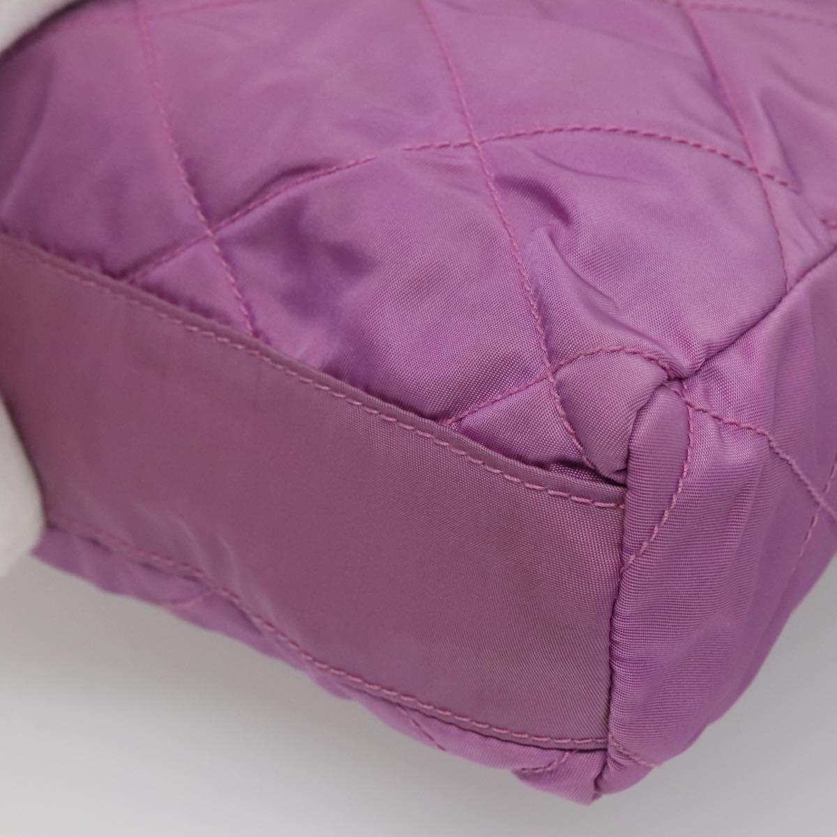 Prada Tessuto Purple Synthetic Shoulder Bag (Pre-Owned)