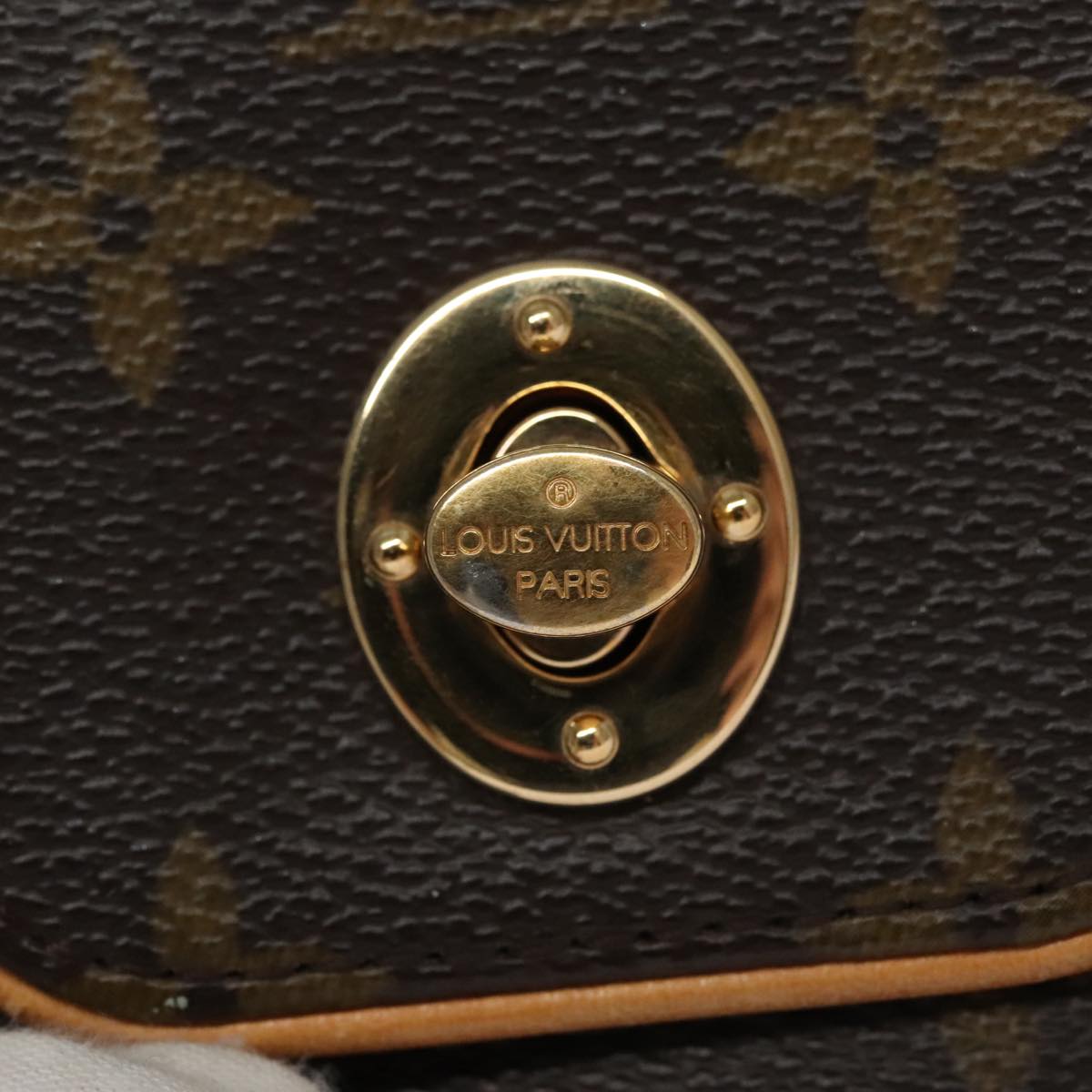Louis Vuitton Tulum Brown Canvas Clutch Bag (Pre-Owned)