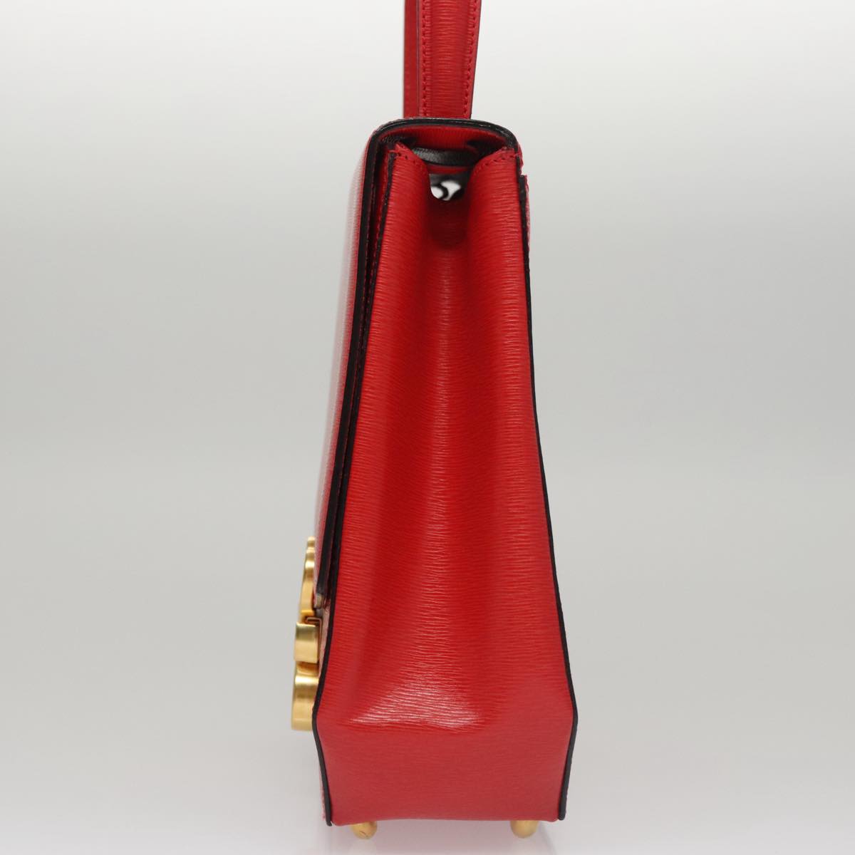 Céline Triomphe Red Leather Handbag (Pre-Owned)