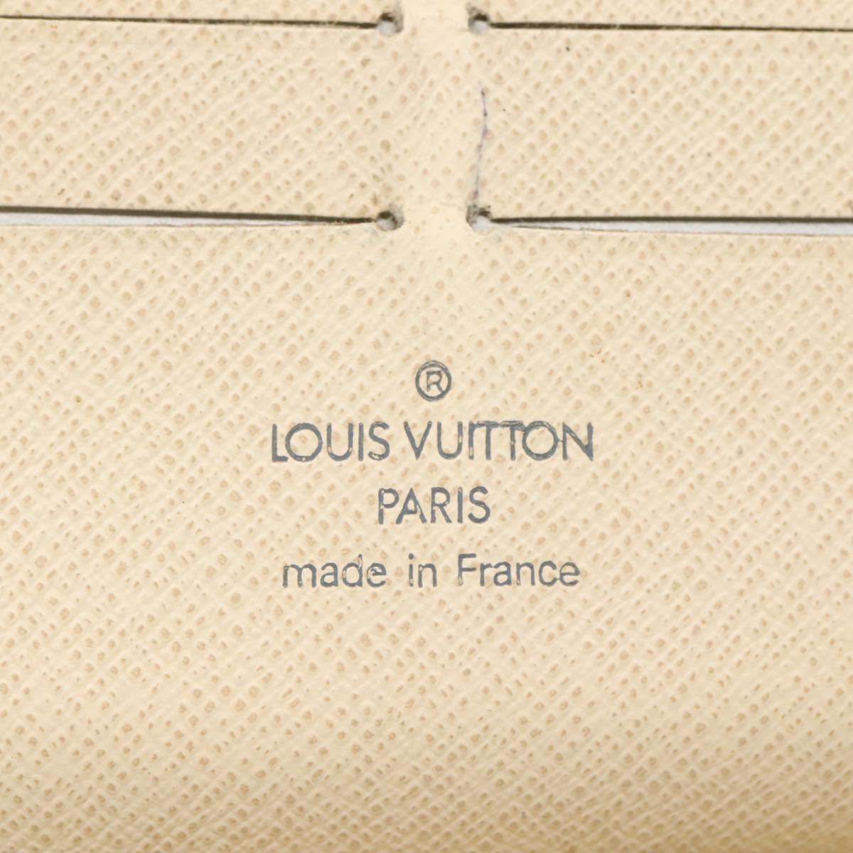 Louis Vuitton Zippy Organizer White Canvas Wallet (Pre-Owned)
