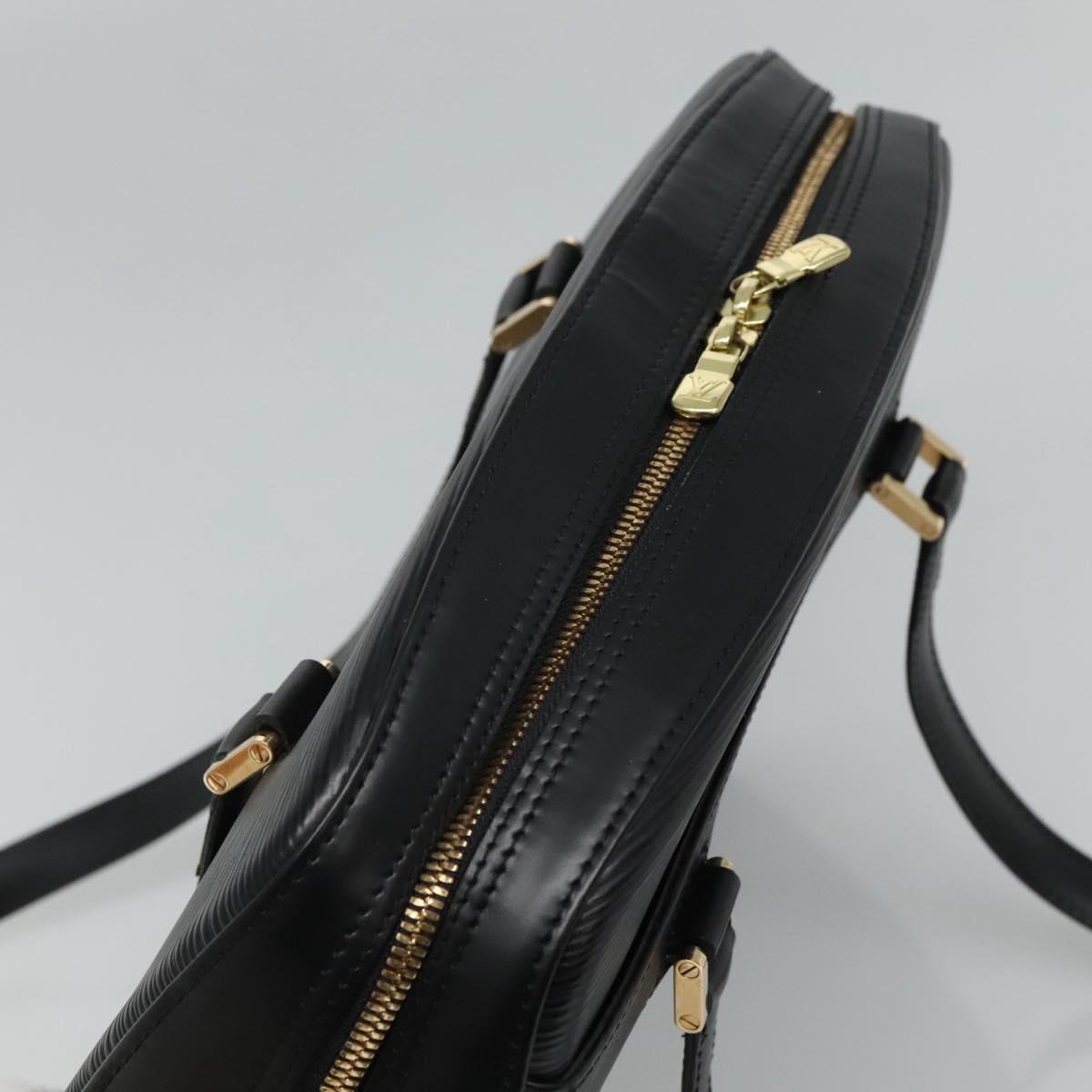 Louis Vuitton Voltaire Black Leather Shoulder Bag (Pre-Owned)