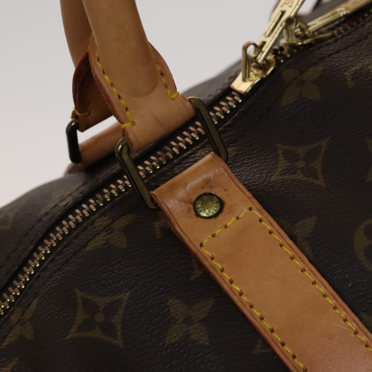 Louis Vuitton Keepall 60 Brown Canvas Travel Bag (Pre-Owned)