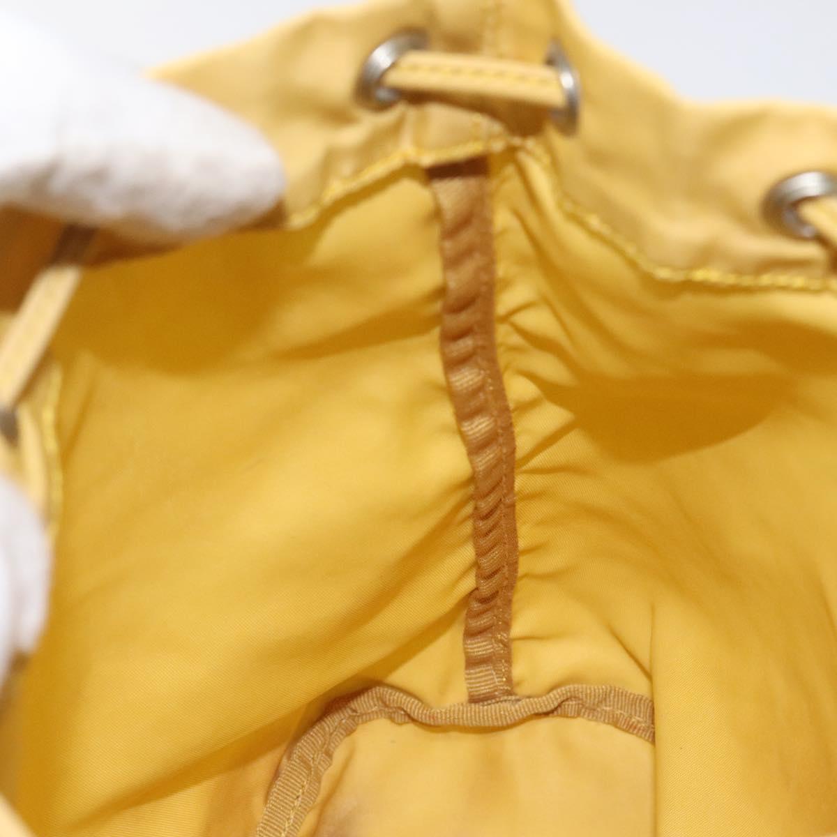 Prada Tessuto Yellow Synthetic Clutch Bag (Pre-Owned)