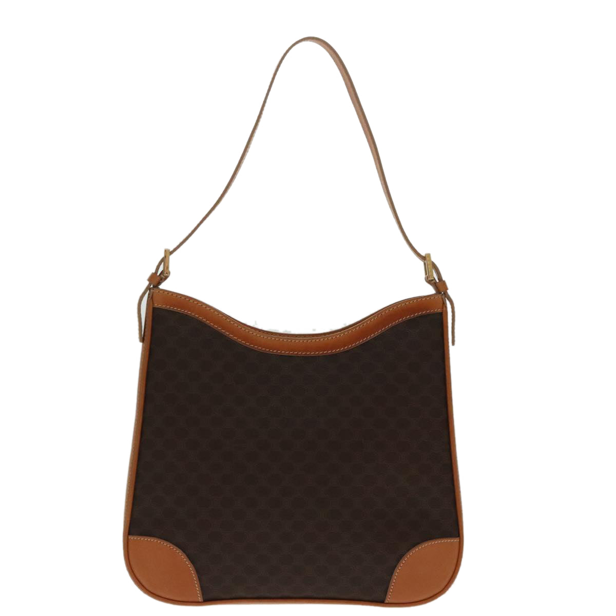 Céline Macadam Brown Canvas Shoulder Bag (Pre-Owned)