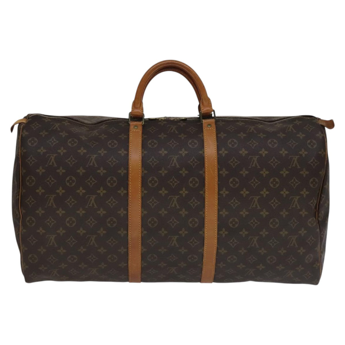 Louis Vuitton Keepall 60 Brown Canvas Travel Bag (Pre-Owned)