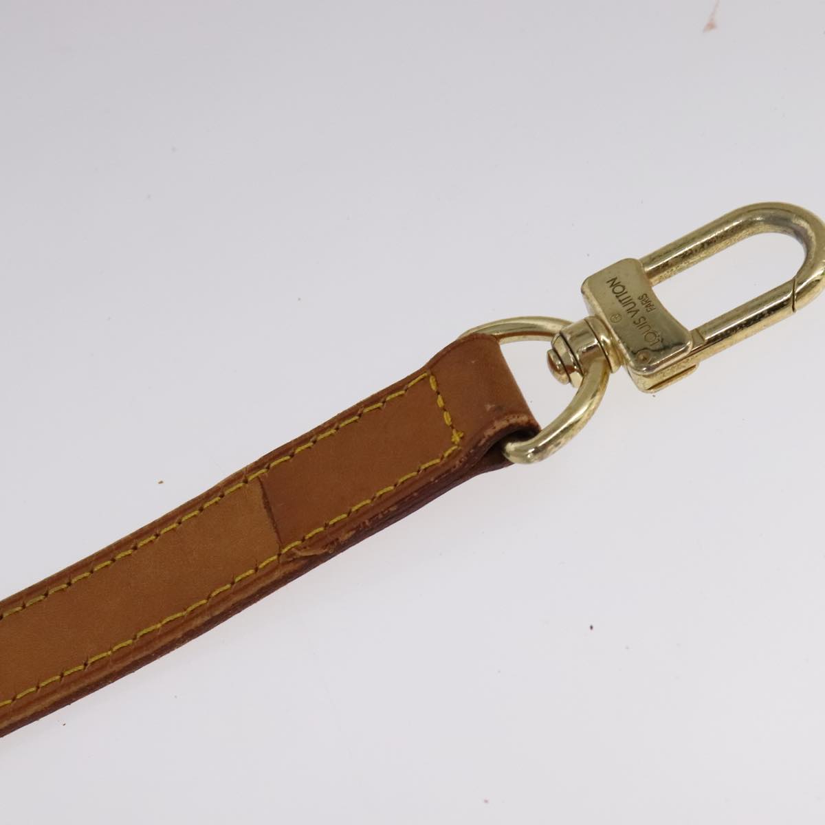 Louis Vuitton Shoulder Strap Beige Leather Bag Jewelry (Pre-Owned)