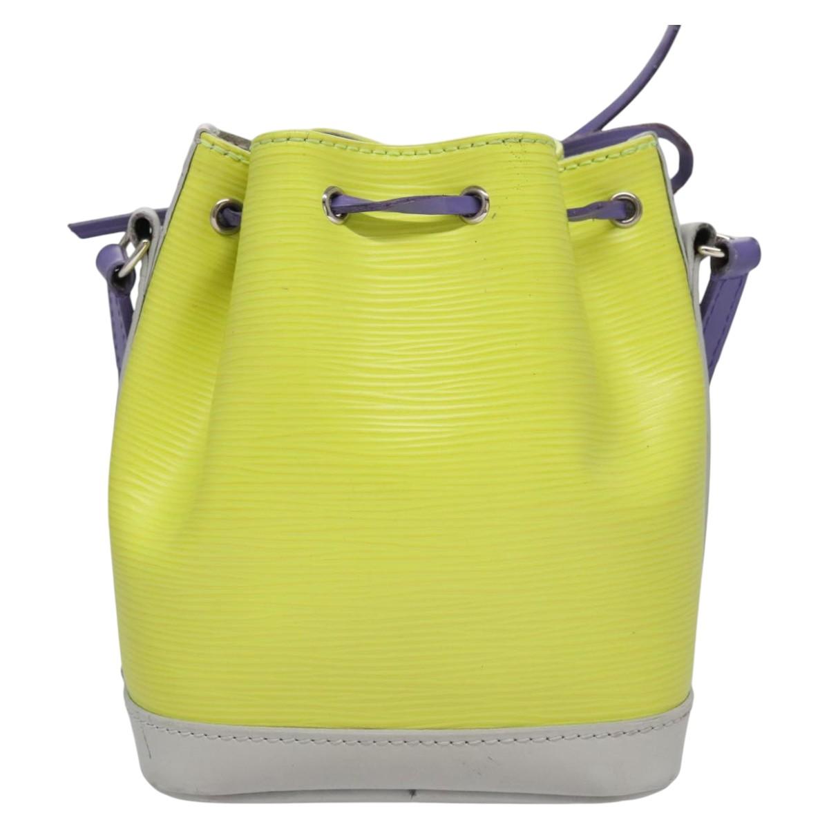 Louis Vuitton Nano Noé Yellow Leather Shoulder Bag (Pre-Owned)