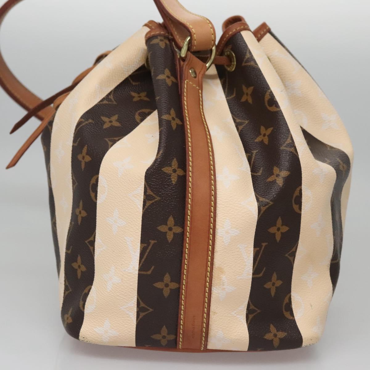 Louis Vuitton Petit Noé Brown Canvas Shoulder Bag (Pre-Owned)